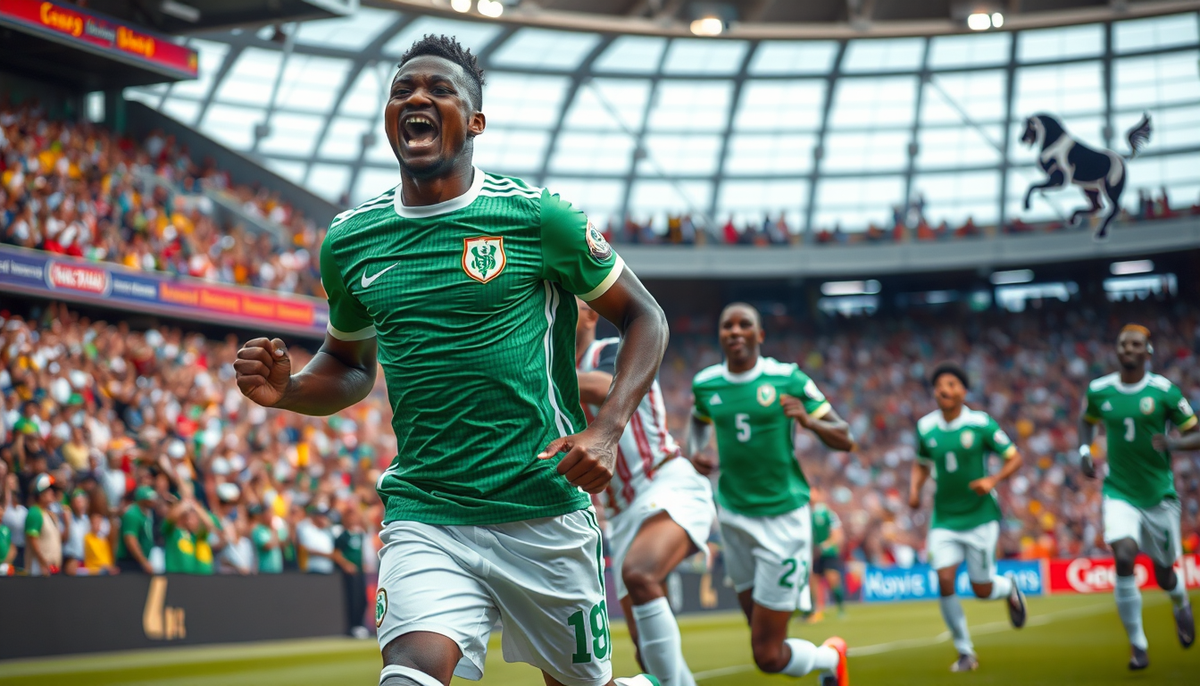 Nigeria gromi Mozambik i melduje się w ćwierćfinale pucharu narodów Afryki, ale cień rzuca postawa Osimhena.